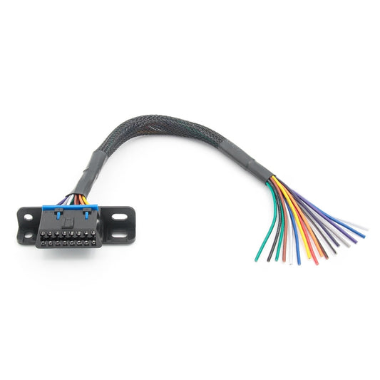 18AWG OBD 16 Pin OBD Cable Opening Line OBD 2 Extension Cable, Cable Length: 30cm - Cables & Connectors by buy2fix | Online Shopping UK | buy2fix