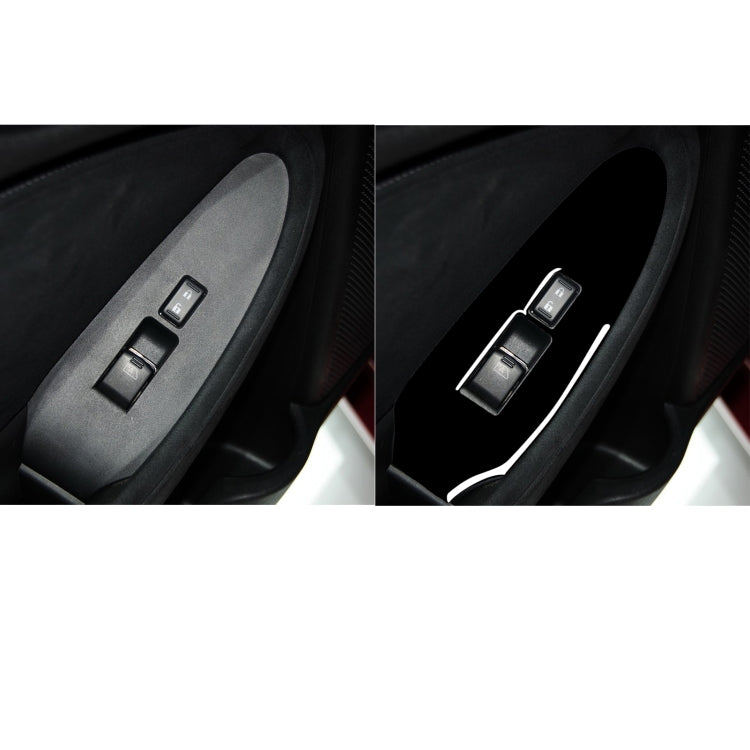 For Nissan 370Z Z34 2009- Car Co-driver Side Door Lift Panel Decorative Sticker, Right Drive (Black) - In Car by buy2fix | Online Shopping UK | buy2fix