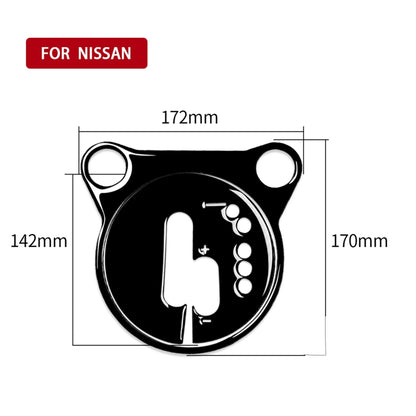 For Nissan 370Z Z34 2009- 2 in 1 Car Automatic Gear Shift Panel Decorative Sticker, Right Drive (Black) - In Car by buy2fix | Online Shopping UK | buy2fix