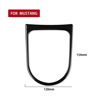 For Ford Mustang 2015-2020 Car Gear Frame Decorative Sticker, Left and Right Drive Universal (Black) - In Car by buy2fix | Online Shopping UK | buy2fix