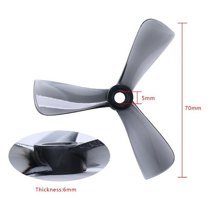 10 Packs / 40pcs iFlight Cine 3040 3 inch 3-Blade FPV Freestyle Propeller for RC FPV Racing Freestyle Drones BumbleBee MegaBee Accessories (Grey) - Propeller by IFLIGHT | Online Shopping UK | buy2fix