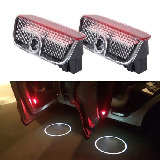 2 PCS LED Car Door Welcome Logo Car Brand 3D Shadow Light for Skoda - Door Lights by buy2fix | Online Shopping UK | buy2fix