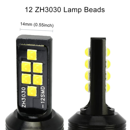 2 PCS 9005 DC9-16V / 3.5W / 6000K / 320LM Car Auto Fog Light 12LEDs SMD-ZH3030 Lamps, with Constant Current(White Light) - Fog / Driving Lights by buy2fix | Online Shopping UK | buy2fix
