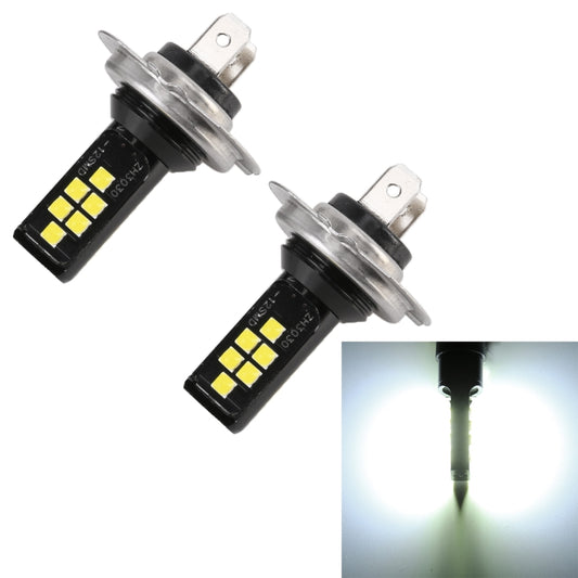 2 PCS H7 DC9-16V / 3.5W / 6000K / 320LM Car Auto Fog Light 12LEDs SMD-ZH3030 Lamps, with Constant Current (White Light) - Fog / Driving Lights by buy2fix | Online Shopping UK | buy2fix