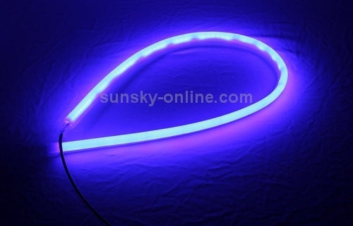 2 PCS 12V Car Daytime Running Lights Soft Article Lamp, Blue Light, Length: 30cm - Running Lights by buy2fix | Online Shopping UK | buy2fix