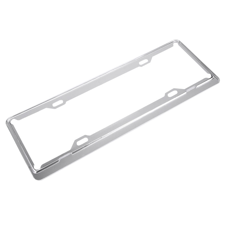 2 PCS Car License Plate Aerospace Aluminum Bracket Frame Holder Stand Mount(Silver) - License Plate Covers & Frames by buy2fix | Online Shopping UK | buy2fix