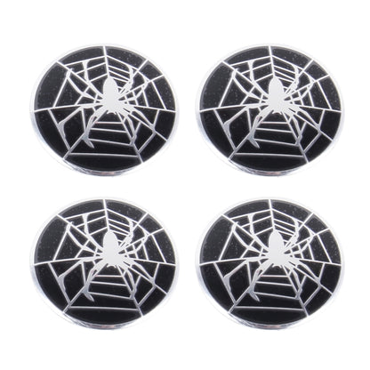 4 PCS Spider Metal Car Sticker Wheel Hub Caps Centre Cover Decoration - 3D Metal Sticker by buy2fix | Online Shopping UK | buy2fix