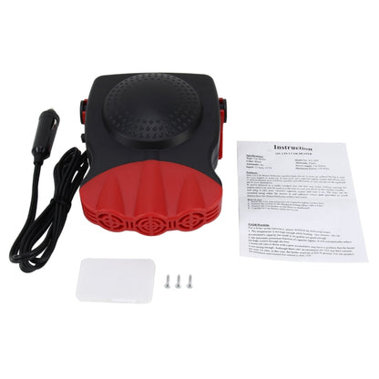 DC 12V 150W Cold and Warm Dual Use Three Outlet Car Auto Electronic Heater Fan Windshield Defroster Demister(Red) - Heating & Fans by buy2fix | Online Shopping UK | buy2fix