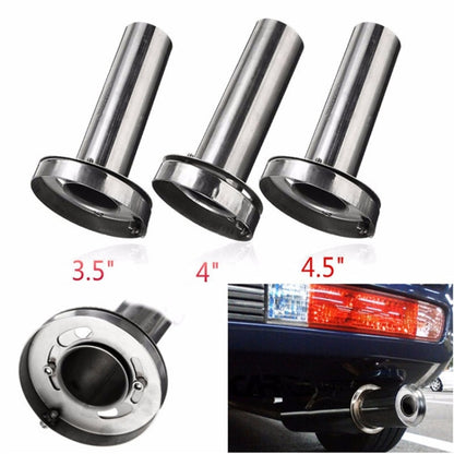 4 inch Universal Car 304 Stainless Steel Exhaust Pipe Muffler Unadjustable Tail Muffler Tip - In Car by buy2fix | Online Shopping UK | buy2fix