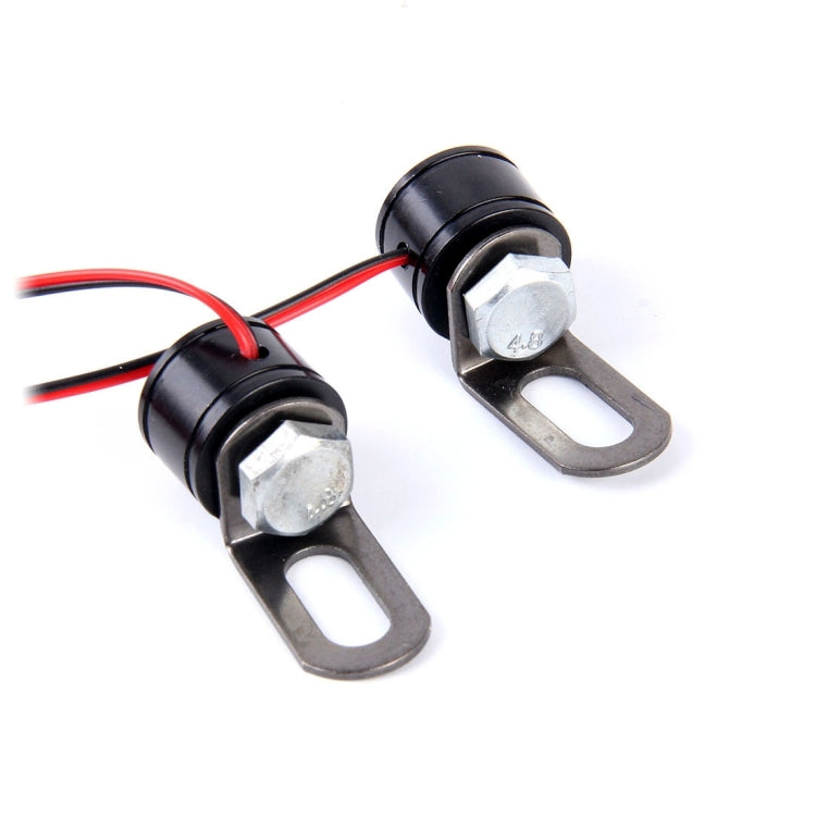 2 PCS 12V 3W Eagle Eyes LED Light For Motorcycle ，Wire Length: 45cm(Red Light) - Eagle Eye Lights by buy2fix | Online Shopping UK | buy2fix