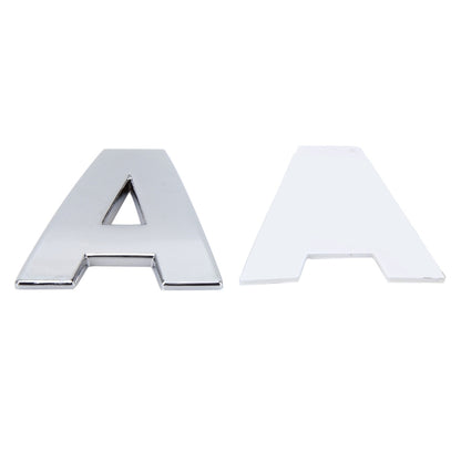 Car Vehicle Badge Emblem 3D English Letter A Self-adhesive Sticker Decal, Size: 4.5*4.5*0.5cm - 3D Metal Sticker by buy2fix | Online Shopping UK | buy2fix