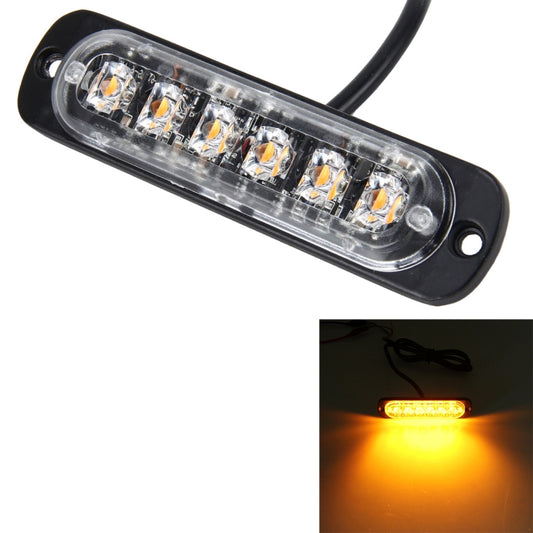 DC 12V-24V 2W 6LEDs SMD-2835 Lamps 17 Flash Patterns 3 Lines Car Flash Lamp Waterproof Car Truck Emergency Strobe Flash Warning Light, Cable Length: 90cm - Warning Lights by buy2fix | Online Shopping UK | buy2fix