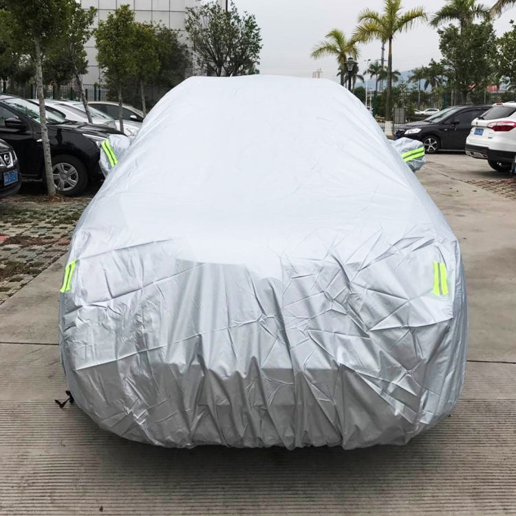 PEVA Anti-Dust Waterproof Sunproof SUV Car Cover with Warning Strips, Fits Cars up to 5.1m(199 inch) in Length - PE Material by buy2fix | Online Shopping UK | buy2fix