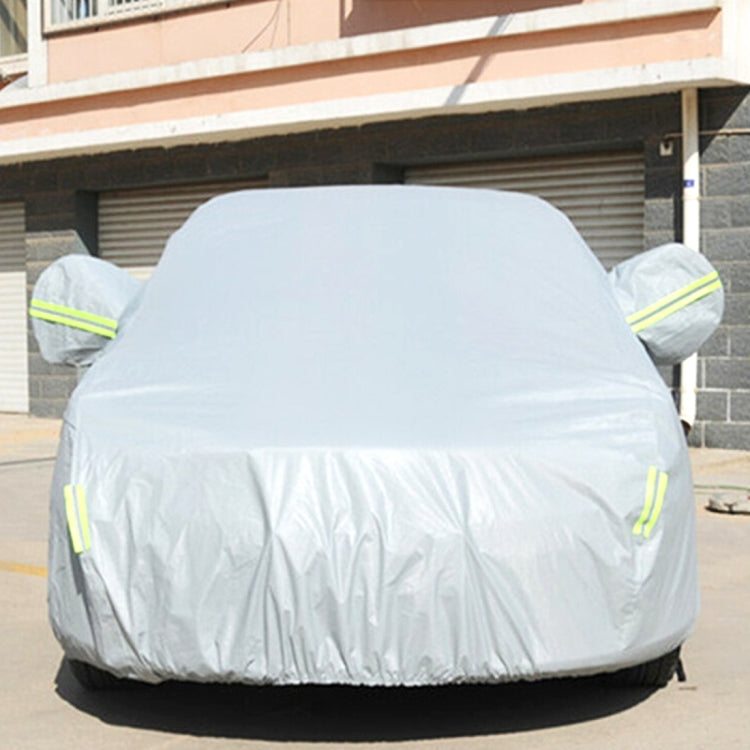 PVC Anti-Dust Sunproof Hatchback Car Cover with Warning Strips, Fits Cars up to 4.4m 172 inch Length - PE Material by buy2fix | Online Shopping UK | buy2fix