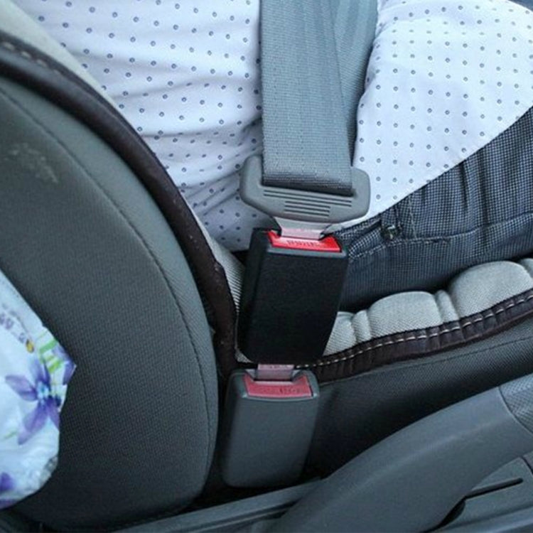 2 PCS RS-01 Universal Car Seat Belt Extension Buckle (Black) - Seat Belts & Padding by buy2fix | Online Shopping UK | buy2fix