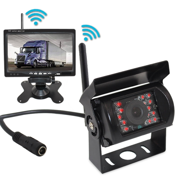 PZ-607-W1-A Wireless Single Cameras Rear View Camera Infrared Night Vision Rear View Parking Reversing System - In Car by buy2fix | Online Shopping UK | buy2fix