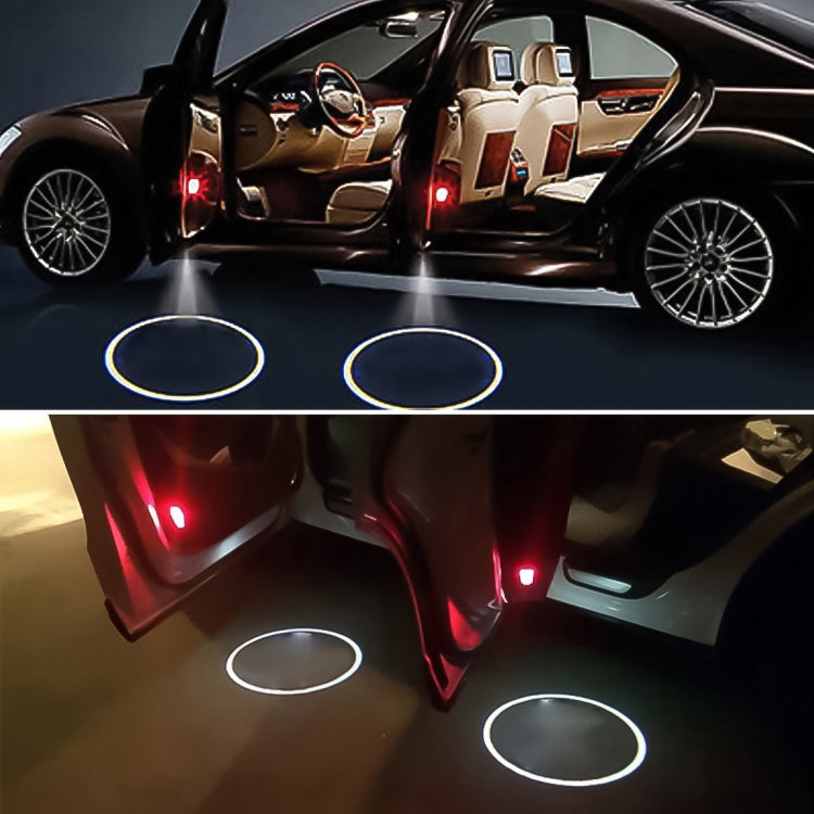 2 PCS LED Ghost Shadow Light, Car Door LED Laser Welcome Decorative Light, Display Logo for MAZDA Car Brand(Khaki) - Door Lights by buy2fix | Online Shopping UK | buy2fix