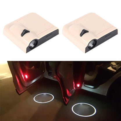 2 PCS LED Ghost Shadow Light, Car Door LED Laser Welcome Decorative Light, Display Logo for KIA K5 Car Brand(Khaki) - Door Lights by buy2fix | Online Shopping UK | buy2fix