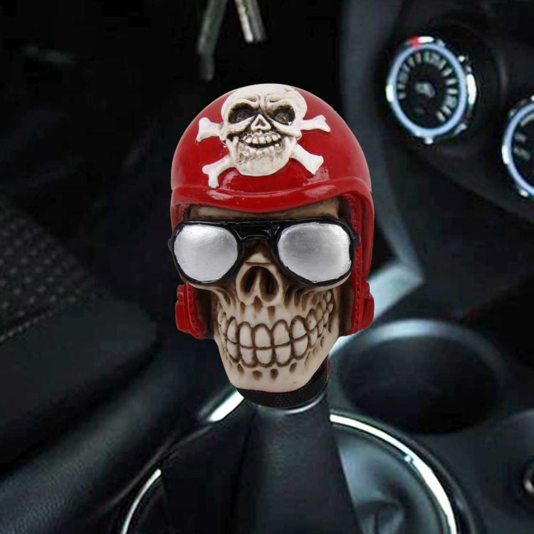 Glasses Skull Shaped Universal Vehicle Car Shifter Cover Manual Automatic Gear Shift Knob - In Car by buy2fix | Online Shopping UK | buy2fix