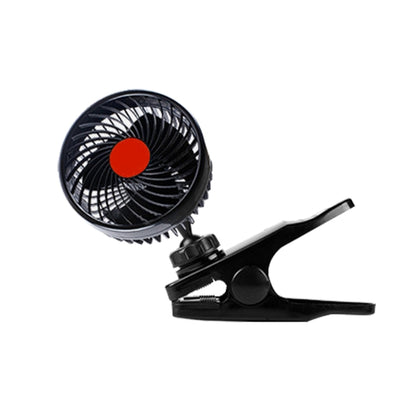 HUXIN HX-T604E 12W 6inch 360 Degree Adjustable Rotation Clip One Head Low Noise Mini Electric Car Fan with Roller Switch, DC24V - Heating & Fans by buy2fix | Online Shopping UK | buy2fix