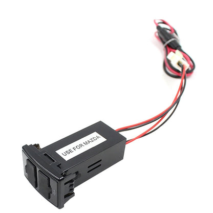 Car DC12V 2.1A Dual USB Port Charger for Mazda - In Car by buy2fix | Online Shopping UK | buy2fix