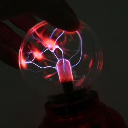 Car Auto Plasma Magic Ball Sphere Lightening Lamp with Hand-Touching Changing Pattern Model(Red) - Atmosphere lights by buy2fix | Online Shopping UK | buy2fix