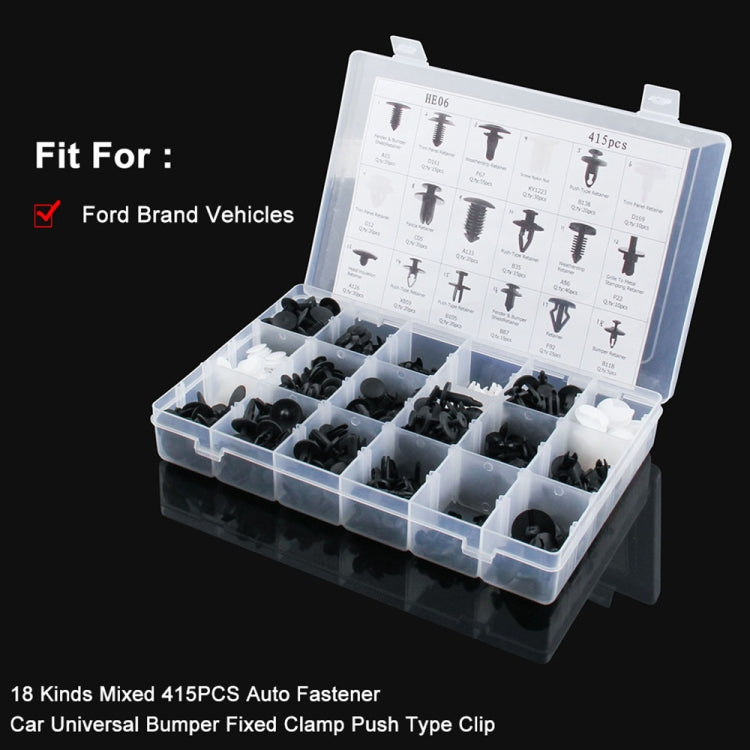 415 PCS Car Retainer Clips Assortment Car Panel Trim Plastic Fasteners Rivet Clips Set - In Car by buy2fix | Online Shopping UK | buy2fix