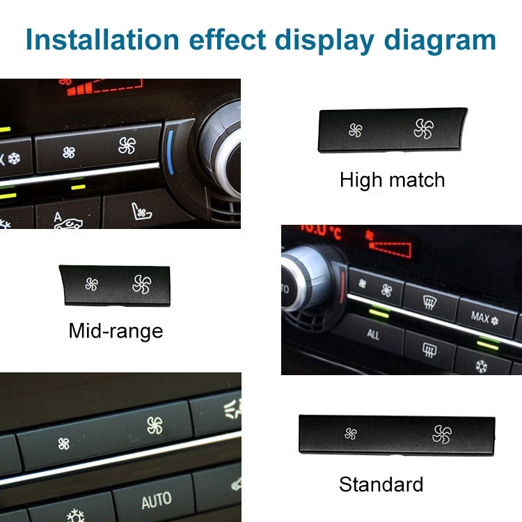 Car Wind Power Switch Air Conditioning Air Volume Button for BMW 5 Series 2011-2017 / 7 Series 2009-2015, Right Middle Configuration - In Car by buy2fix | Online Shopping UK | buy2fix