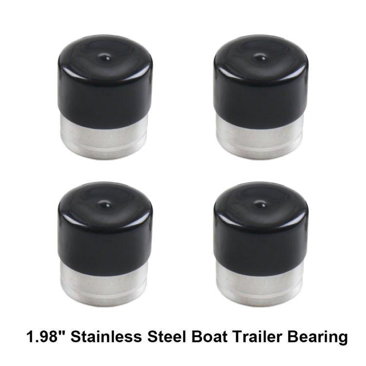 4 in 1 1.98 inch Stainless Steel Boat Trailer Hub Bearings with Protective Covers - In Car by buy2fix | Online Shopping UK | buy2fix