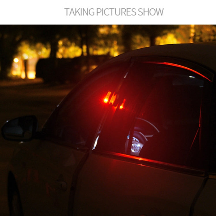 2 PCS Car LED Door Warning Lights Anti-collision Door Opening Lamp Flashing Lights (Black) - In Car by buy2fix | Online Shopping UK | buy2fix