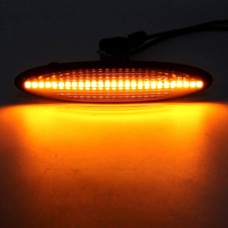 2 PCS DC12V / 5W Car LED Dynamic Blinker Side Lights Flowing Water Turn Signal Light for Lexus, Amber Light (Black) - In Car by buy2fix | Online Shopping UK | buy2fix
