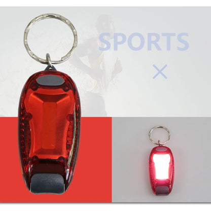 Multifunctional Portable Bicycle Taillight Helmet Light Running Warning Light Luminous Keychain (Red) - Taillights by buy2fix | Online Shopping UK | buy2fix