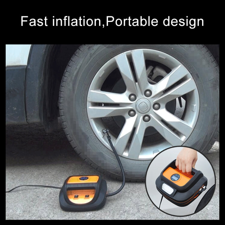 DC12V 120W 22-cylinder Portable Multifunctional Car Air Pump with LED Lamp, Style: Digital Display + Toolbox - In Car by buy2fix | Online Shopping UK | buy2fix