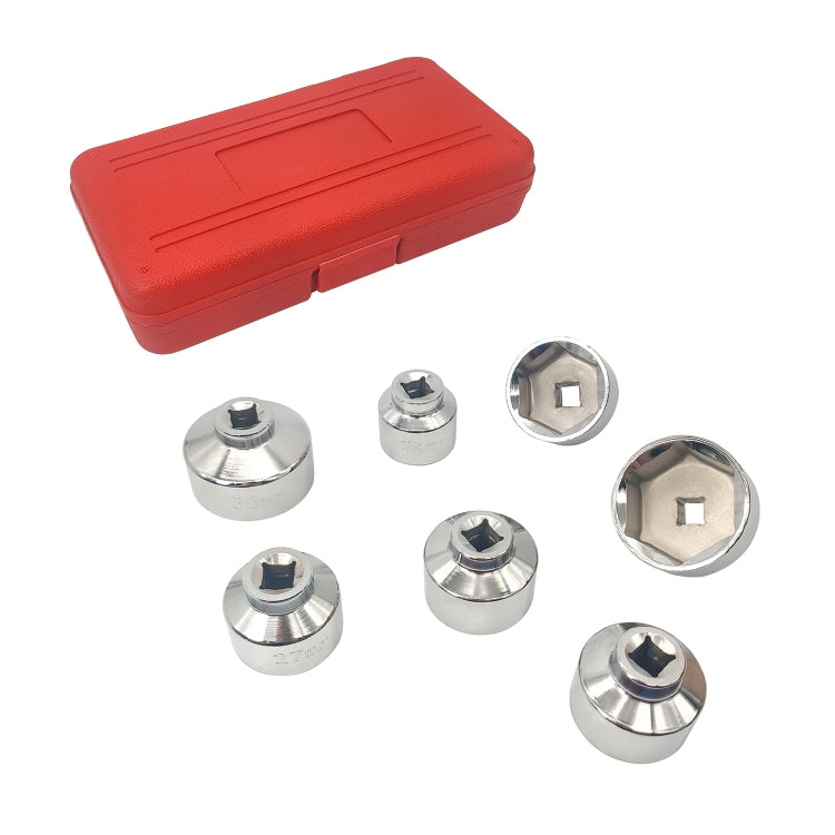 ZK-077 7 in 1 Car Cartridge Housing Oil Filter Cap Wrench Socket Set Tool Kit - In Car by buy2fix | Online Shopping UK | buy2fix