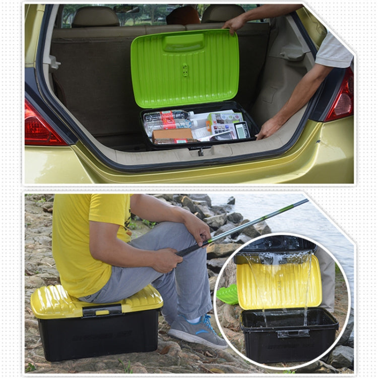 3R-2001 Car / Household Storage Box Sealed Box, Capacity: 40L (Green) - In Car by 3R | Online Shopping UK | buy2fix