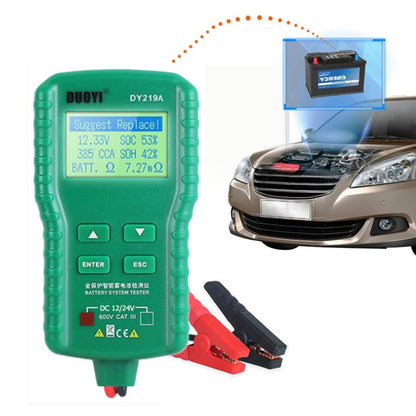 DUOYI DY219A Car 12V / 24V Digital Battery Analyzer Fault Diagnostic Device - Electronic Test by DUOYI | Online Shopping UK | buy2fix