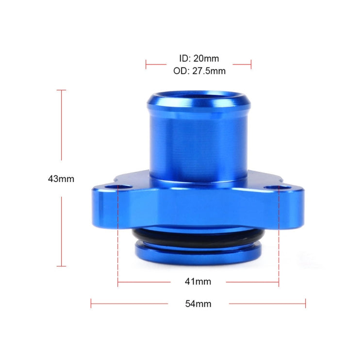 Car Water Hose Joint Pipe Adaptor with Clamps 11537541992 for BMW 335i (Blue) - In Car by buy2fix | Online Shopping UK | buy2fix