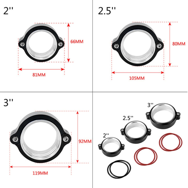 2.0 inch Car Exhaust V-band Clamp with Flange - In Car by buy2fix | Online Shopping UK | buy2fix