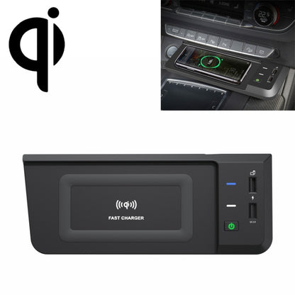 HFC-1051 Car Qi Standard Wireless Charger 15W / 10W Quick Charging for Audi Q5L 2018-2022, Left Driving - In Car by buy2fix | Online Shopping UK | buy2fix