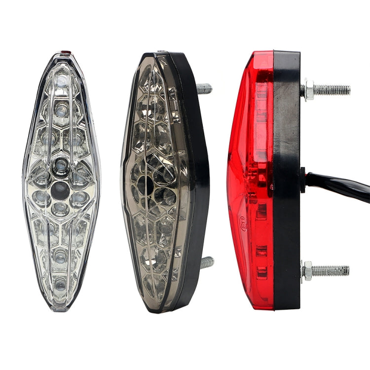 2 PCS KC-WD-NEW-3X Motorcycle LED Brake Light Running Lamp (Transparent) - In Car by buy2fix | Online Shopping UK | buy2fix