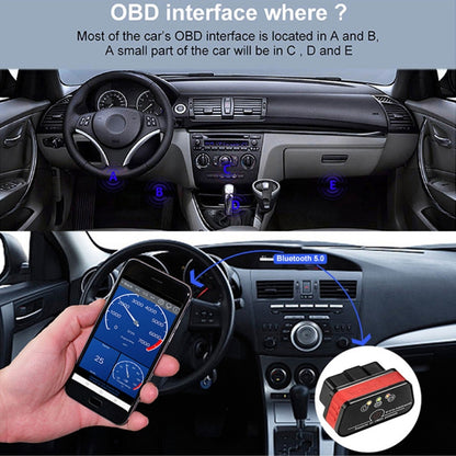 KONNWEI KW901 Android Phone OBD2 Car Bluetooth 5.0 Diagnostic Scan Tools(Black) - In Car by KONNWEI | Online Shopping UK | buy2fix