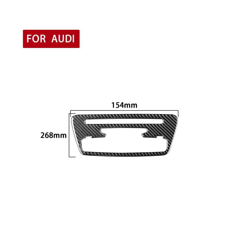 Carbon Fiber Car Central Control CD Panel Decorative Sticker for Audi Q3 2013-2018,Left and Right Drive Universal - In Car by buy2fix | Online Shopping UK | buy2fix