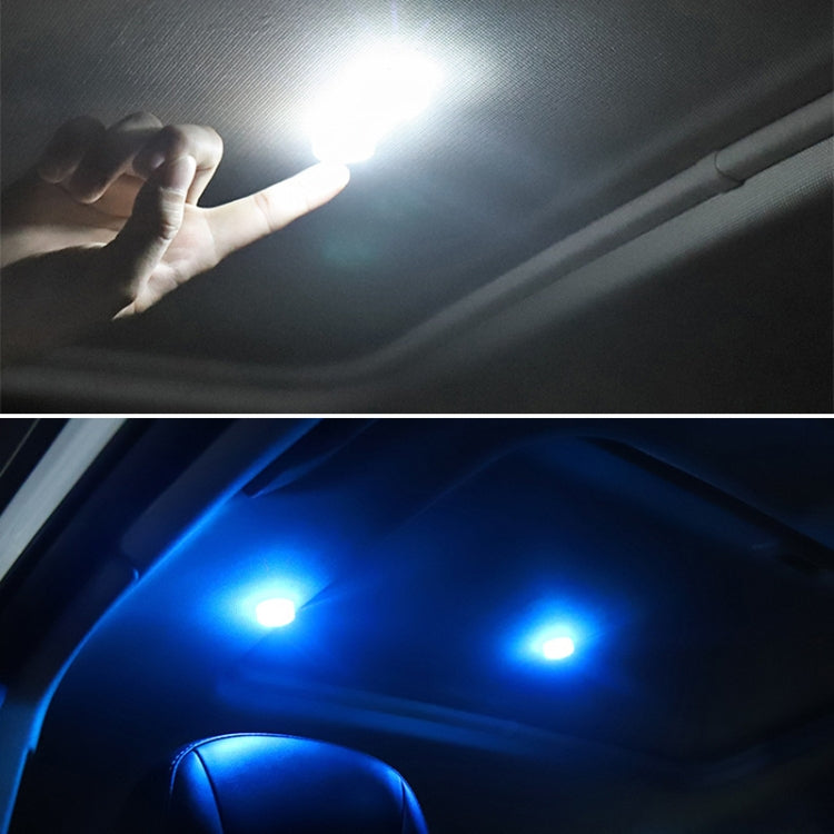 Car LED Interior Touch Light with A Button Battery (Blue Light) - In Car by buy2fix | Online Shopping UK | buy2fix