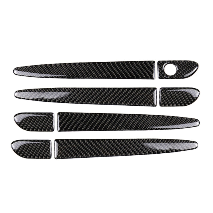 One Set Car Carbon Fiber Outside Door Handle without Smart Hole Decorative Sticker for Mazda CX-5 2017-2018, Left Drive -  by buy2fix | Online Shopping UK | buy2fix