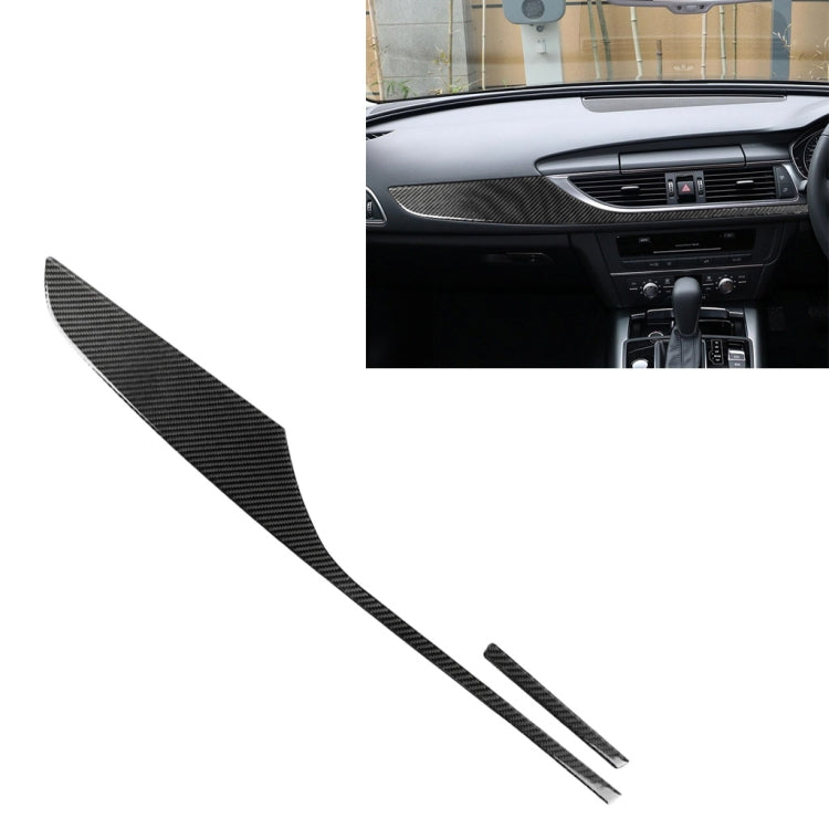 Car Carbon Fiber Dashboard Decorative Strip for Audi A6 S6 C7 A7 S7 4G8 2012-2018, Right Drive -  by buy2fix | Online Shopping UK | buy2fix