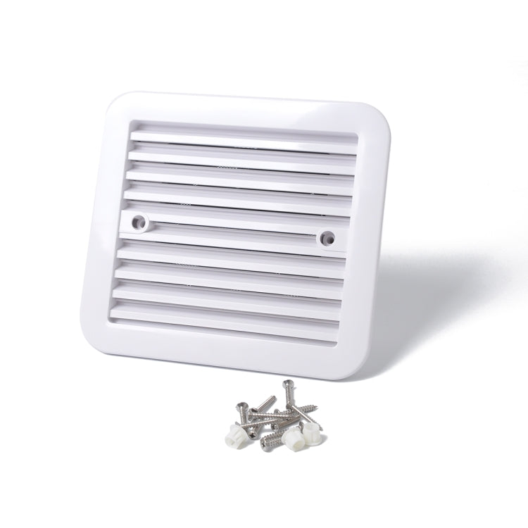 12V White Air Vent with Fan RV Trailer Caravan Gale Side Air Ventilation(White) - In Car by buy2fix | Online Shopping UK | buy2fix