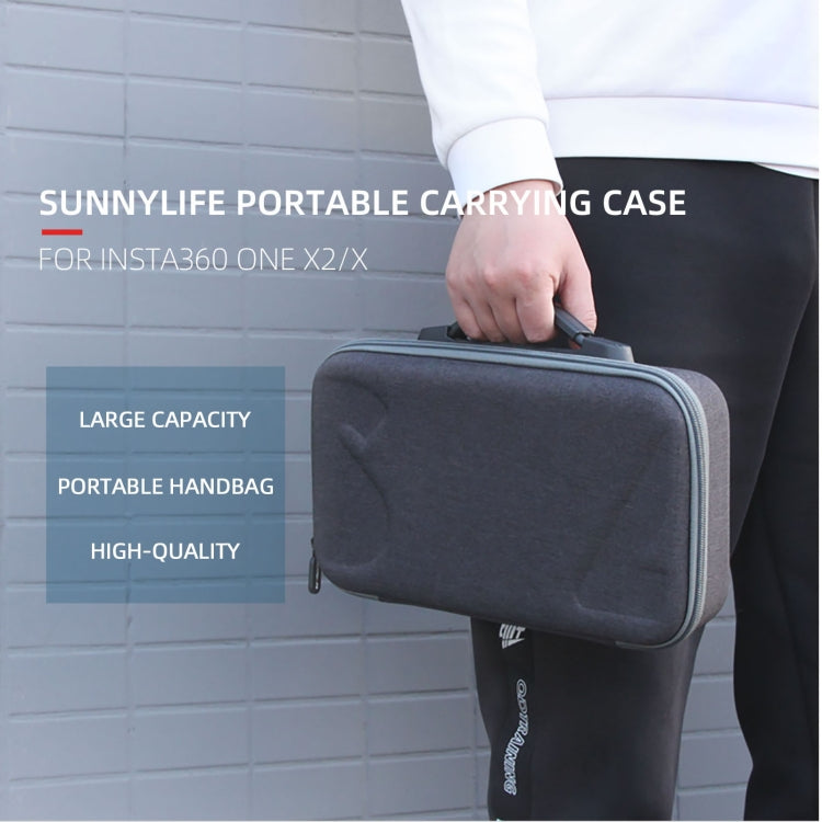 Sunnylife IST-B193 Storage Bag Case Handbag for Insta360 ONE X2 / X (Black) - DJI & GoPro Accessories by buy2fix | Online Shopping UK | buy2fix