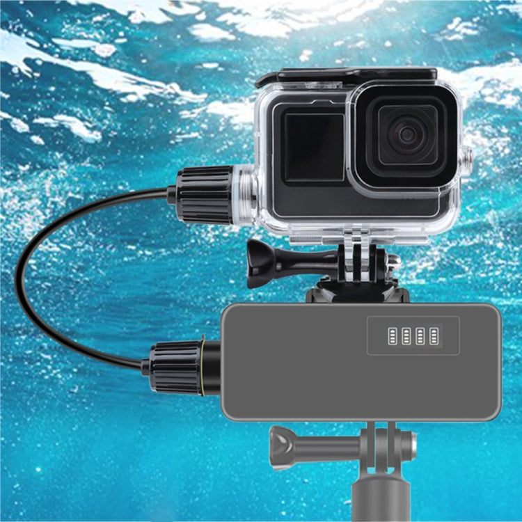 For GoPro HERO10 Black / HERO9 Black 30m Charging Waterproof Housing Case with Buckle Basic Mount & Screw - DJI & GoPro Accessories by buy2fix | Online Shopping UK | buy2fix