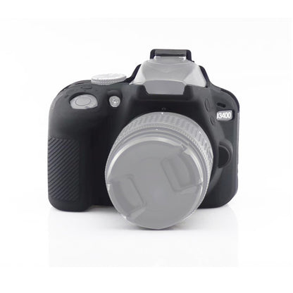 Soft Silicone Protective Case for Nikon D3400 / D3300 (Black) - Camera Accessories by buy2fix | Online Shopping UK | buy2fix