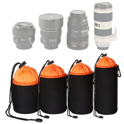 4 in 1 SLR Camera Lens Bag Micro Single Lens Bag Lens Inner Bile Bag Waterproof Protective Case Plus Velvet Thickening (Orange) - Camera Accessories by buy2fix | Online Shopping UK | buy2fix